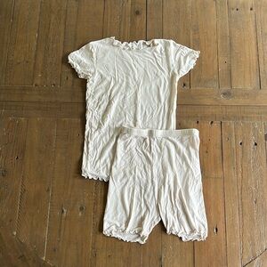 Vaenait baby lettuce trim short pajamas